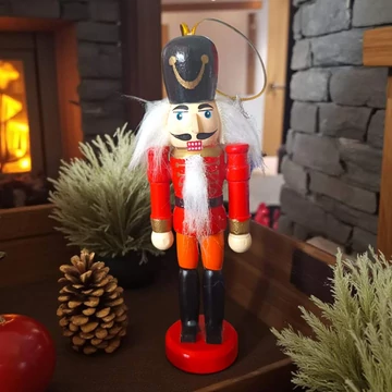 Diótörő 12 cm, fekete - piros