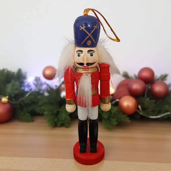 Diótörő 12 cm, kék - piros2