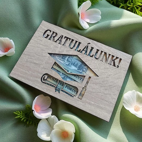 Ballagási ajándék pénzátadó