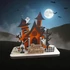 Halloween asztali dekoráció, kastély